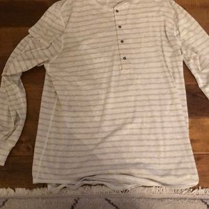 Lululemon Men’s striped Henley